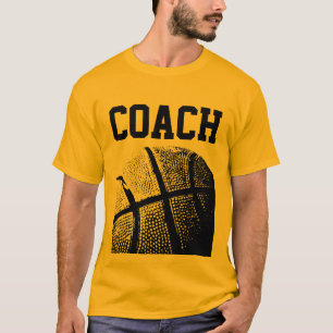 Camiseta de treinador de basquete Personalizável
