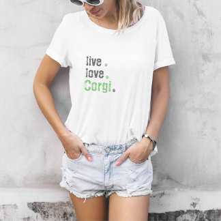 Camiseta de Trendy Corgi Live Love