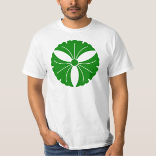 Camiseta de três folhas de ginkgo