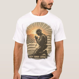 Camiseta de Tributo Militar - Arte Urbana dos Sold