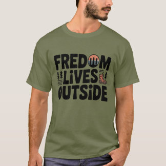 Camiseta de Trilha - Liberdade Vive Fora