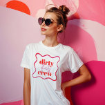 Camiseta de Trinta Tripulantes Suja para aniversár<br><div class="desc">Celebre o grande marco "sujo 30" em estilo com nossa camiseta suja de 30 tripulantes, perfeita para sua equipe de aniversário de 30 anos. Esta camisa de moda apresenta um design de "Talk Trty To Me" divertido e é uma ideia de presente de aniversário de 30 anos excelente para qualquer...</div>