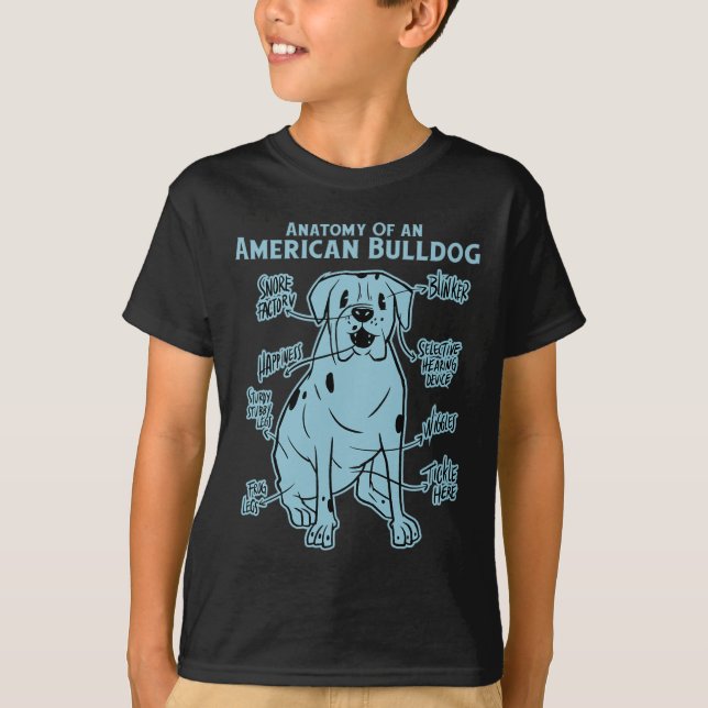 Camiseta De Um Bulldog Americano (Frente)