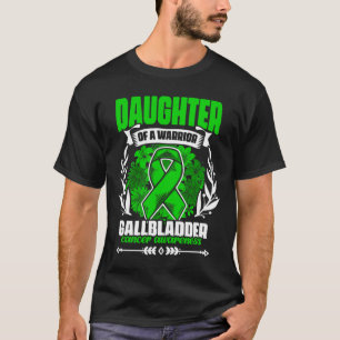 Camiseta De Um Guerreiro - Cancro do Ducto Biliar Cancro da