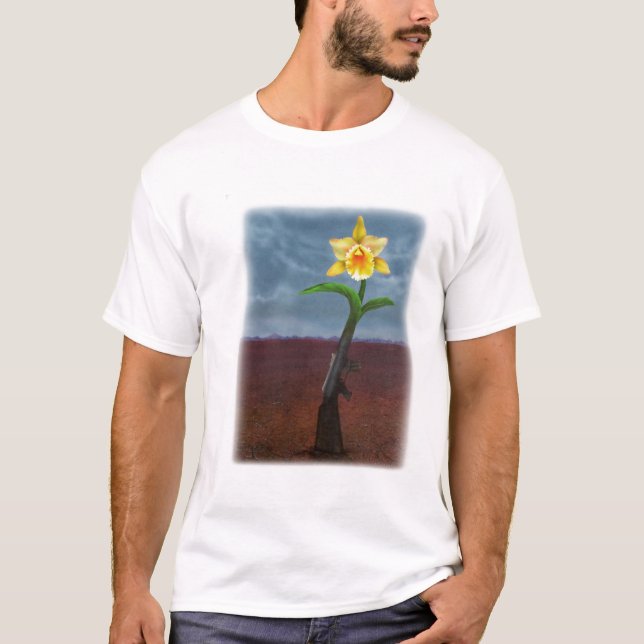 Camiseta de uma arma a uma flor (Frente)