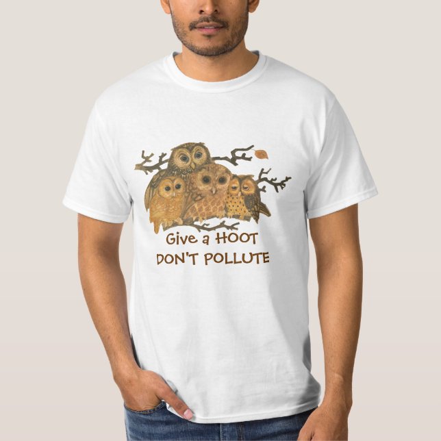 Camiseta Dê uma buzina não poluem (Frente)