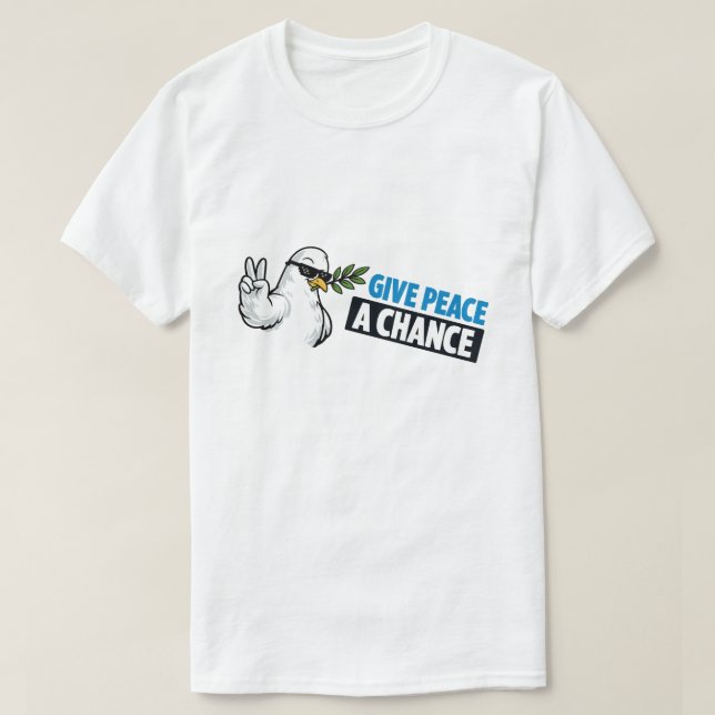 CAMISETA DÊ UMA CHANCE À PAZ (Frente do Design)