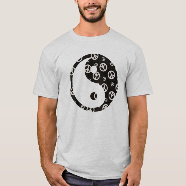 Camiseta Dê uma chance à paz 1 Yin e Yang (Frente)