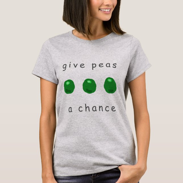 Camiseta Dê uma Chance às Ervilhas (Frente)