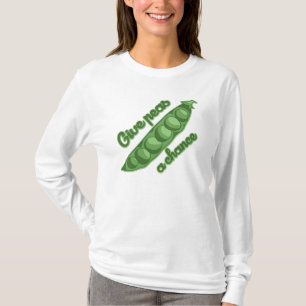 Camiseta Dê uma chance às ervilhas