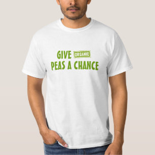 Camiseta Dê uma Chance às Ervilhas (Orgânicas)