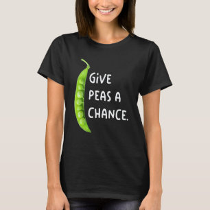 Camiseta Dê Uma Chance às Ervilhas Vegetariano Wfpb Roupas