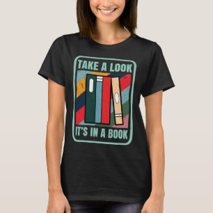 Camiseta Dê Uma Olhada Em Um Bookworm De Leitura 1