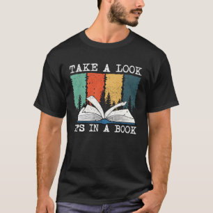Camiseta Dê Uma Olhada Em Um Bookworm De Leitura 1
