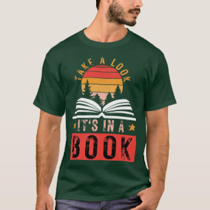 Camiseta Dê uma olhada em um Livro