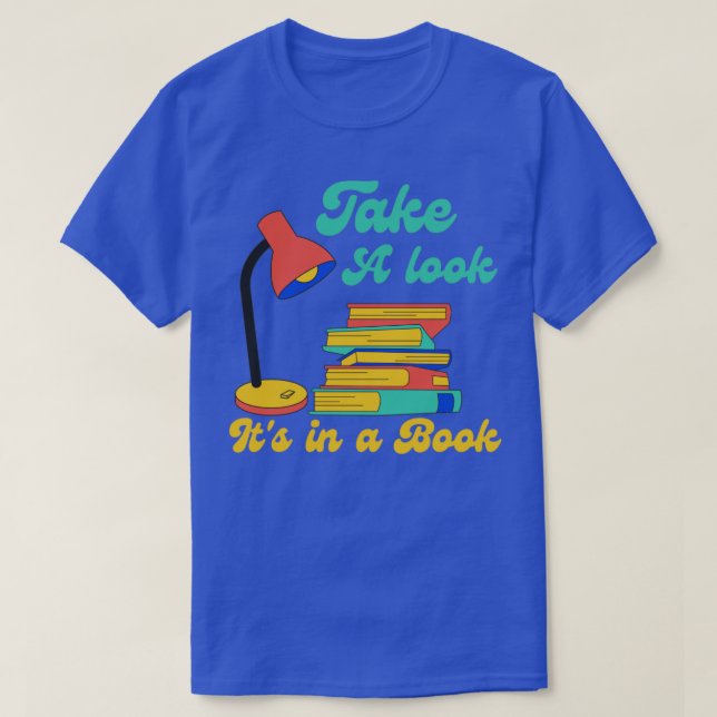 Camiseta Dê uma olhada em um livro2 (Frente do Design)