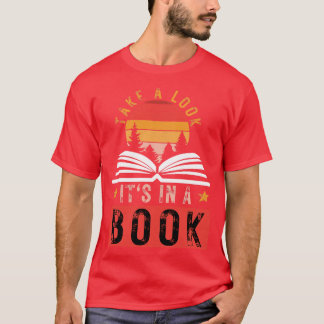 Camiseta Dê uma olhada em um Livro 14