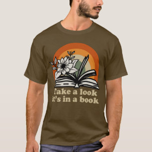 Camiseta Dê Uma Olhada Em Um Livro Engraçado, O Bookworm Ar