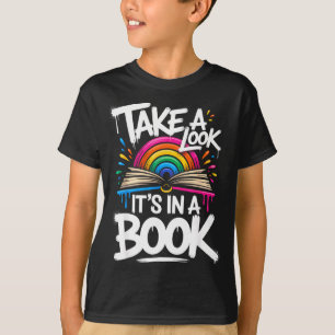 Camiseta Dê uma olhada em um livro equipe de arte de rua ra