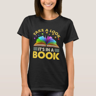 Camiseta Dê Uma Olhada Em Um Livro Lendo O Arco-Íris Vi