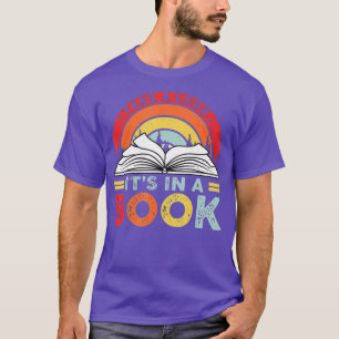 Camiseta Dê Uma Olhada Em Um Livro Lendo Vintage Retro Ra