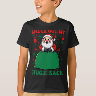Camiseta Dê uma olhada nas minhas Papais noeis de saco no N