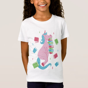 camiseta de unicórnio amante de livros