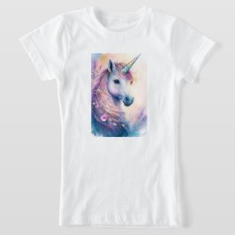 Camiseta de Unicórnio Fantasia de Menina