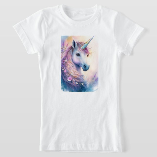 Camiseta de Unicórnio Fantasia de Menina (Postura )