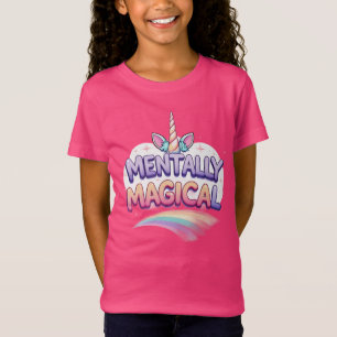 Camiseta de Unicórnio "Magicamente Mental"