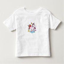 Camiseta de Unicórnio Pastel Fofa para Crianças