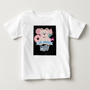 Camiseta de urso fofo para bebê