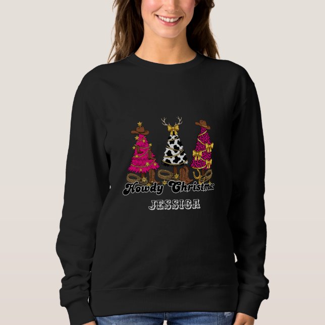 Camiseta De Vaca De Natal Personalizada (Frente)