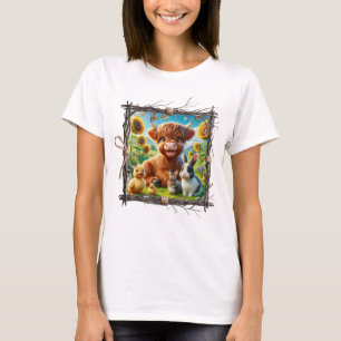 Camiseta de Vaca do Terreno Superior Bonita - Víbl