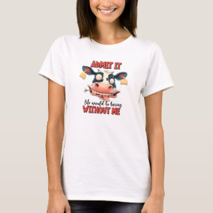 Camiseta de vaca engraçada