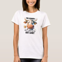 Camiseta de vaca engraçada