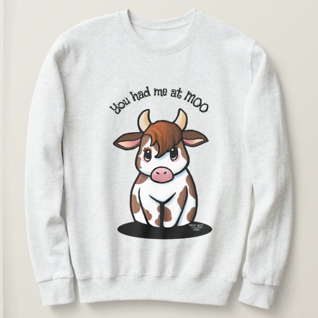 Camiseta de Vaca KiniArt Fofa (Frente do Design)