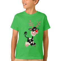 Camiseta de Vaca mascarando como camiseta para cri