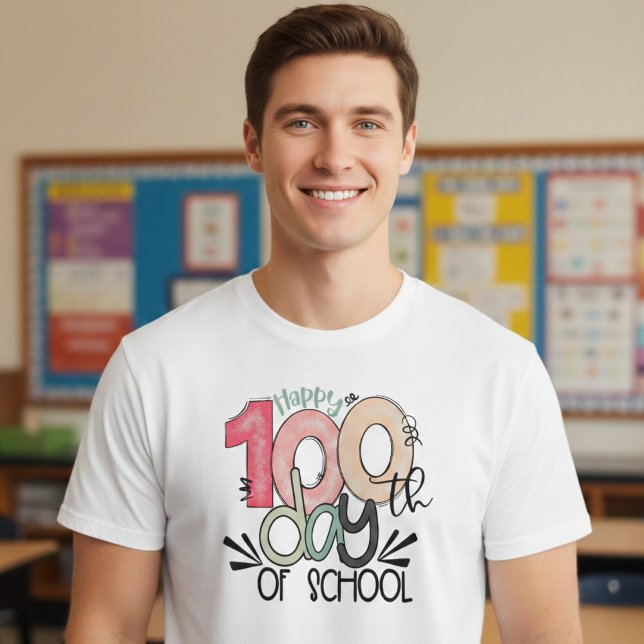Camiseta de valor da celebração de 100 dias de esc (Criador carregado)