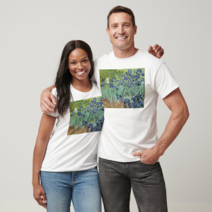 Camiseta De Van Gogh vida ainda: Vaso com íris