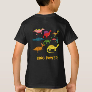 Camiseta de Vários Dinossauros de Desenho em Muita