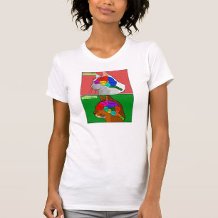 Camiseta De "varredura gato" - o cérebro Abyssinian