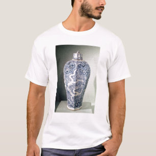 Camiseta De "vaso octogonal Mei- P'ing" com branco