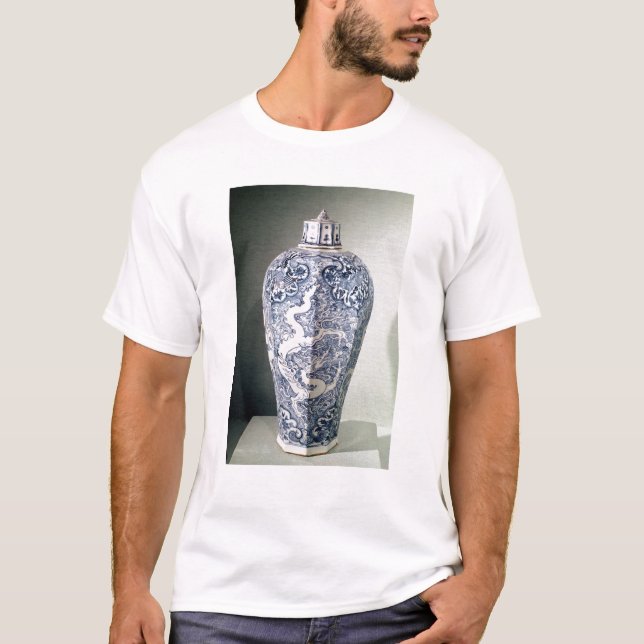 Camiseta De "vaso octogonal Mei- P'ing" com branco (Frente)