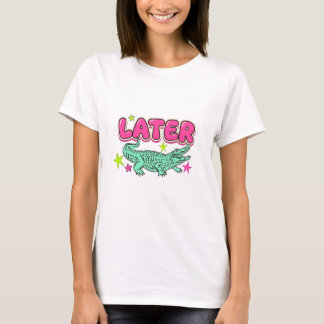 Camiseta de Verão Confortável Gator Alligator Post