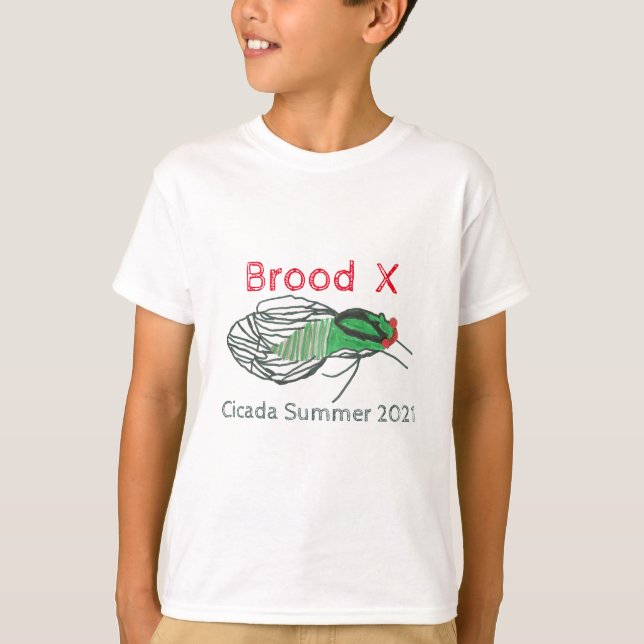 Camiseta de Verão da Cigarra Brood X 2021 (Frente)