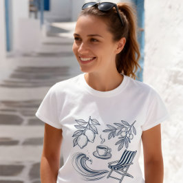 Camiseta de Verão da Costa Amalfitana