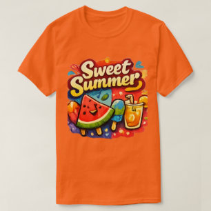 Camiseta de Verão de Melancia Camiseta Gráfica d