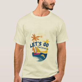 Camiseta de verão de praia