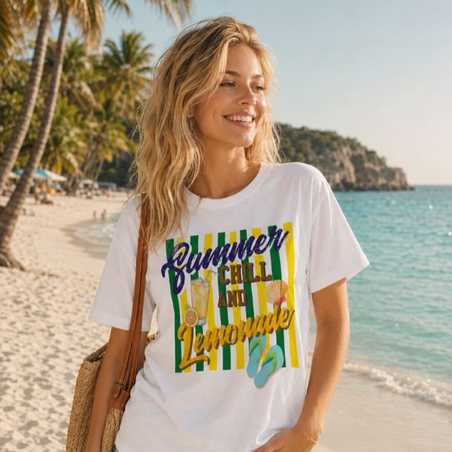 Camiseta de verão gelado e limonada (Criador carregado)